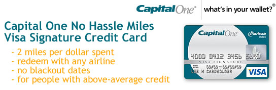 Capital One No Hassle Miles Platinum Visa Signature