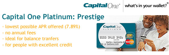 Capital One Platinum Prestige Credit Card