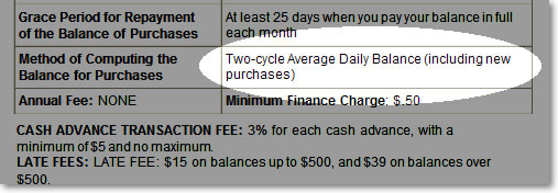 Double cycle billing example