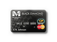 New Millennium Bank Black Diamond Visa/MasterCard